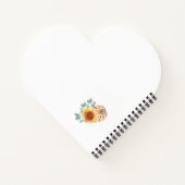 Herfst bruiloft thema bruidsmeisje gunst Notitiebo Notitieboek (Achterkant)