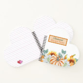 Herfst bruiloft thema bruidsmeisje gunst Notitiebo Notitieboek (Binnen)