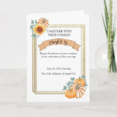 Herfst bruiloft thema foto (Voorkant)