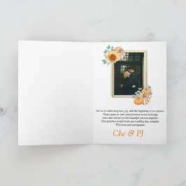 Herfst bruiloft thema foto