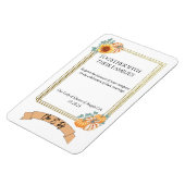 herfst bruiloft thema uitnodiging magneet (Linkerzijde)