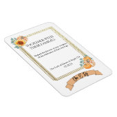 herfst bruiloft thema uitnodiging magneet (Rechterzijde)