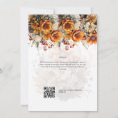 HERFST BRUILOFT THEMA | VERBRAND SINAASAPPEL | RUS KAART (Achterkant)