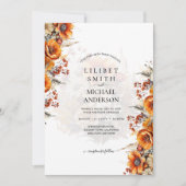 HERFST BRUILOFT THEMA | VERBRAND SINAASAPPEL | RUS KAART (Voorkant)