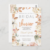 Herfst Bruiloft Uitnodiging, Bruiloft in de herfst Briefkaart (Voorkant / Achterkant)