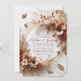 Herfst bruiloft uitnodiging herfst Halloween oogst