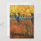 herfst, bruiloft uitnodiging. van Gogh Kaart (Achterkant)