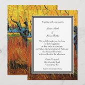 herfst, bruiloft uitnodiging. van Gogh Kaart (Voorkant / Achterkant)