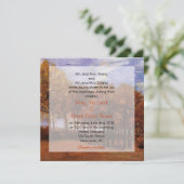 Herfst bruiloft uitnodigingen. Herfstlandschap Kaart (Staand voorkant)