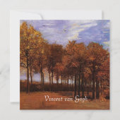 Herfst bruiloft uitnodigingen. Herfstlandschap Kaart (Achterkant)