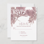 Herfst Bruiloft Waterverf Blad RSVP Kaart (Voorkant)