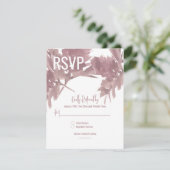 Herfst Bruiloft Waterverf Blad RSVP Kaart (Staand voorkant)