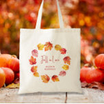Herfst bruiloft Welkom Herfst in de liefde Tote Bag<br><div class="desc">Prachtige waterverf val bladeren zetten deze bruiloft suite apart van de rest. U kunt alle tekst aanpassen. Coördineren van beschikbare items.</div>
