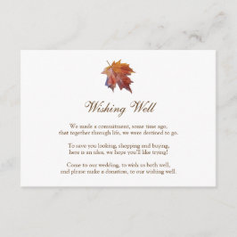Herfst Bruiloft Wensput, Waterverfblad Informatiekaartje