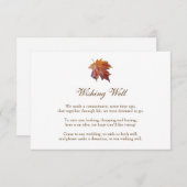 Herfst Bruiloft Wensput, Waterverfblad Informatiekaartje (Voorkant / Achterkant)