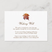 Herfst Bruiloft Wensput, Waterverfblad Informatiekaartje (Voorkant)