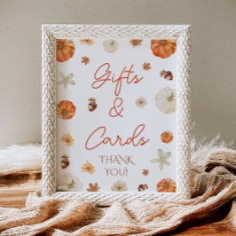 Herfst Bruiloftcadeaus & Kaarten Bord Poster