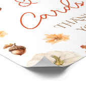 Herfst Bruiloftcadeaus & Kaarten Bord Poster (Hoek)