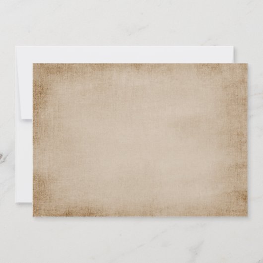 Herfst Bruilofts Ontvangst Uitnodiging (Achterkant)