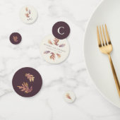 Herfst bruiloftsprobediner confetti (Groep)