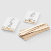 Herfst Bruiloftsprogramma waaier met landelijke ui (Niet-gemonteerd)