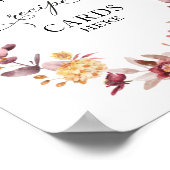 Herfst Bruiloftsreceptkaartjes Bord Poster (Hoek)