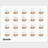 Herfst Bruiloftstickers Ronde Sticker (Vel)
