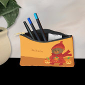 Herfst Bruin Beer Kind Potlood Pouch Etui