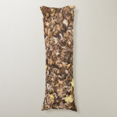 Herfst Bruin bladeren lichaam kussen (Voorkant Verticaal)