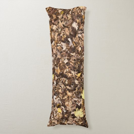 Herfst Bruin bladeren lichaam kussen (Voorkant Verticaal)