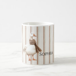 Herfst Bruine Strepen Gans Koffiemok