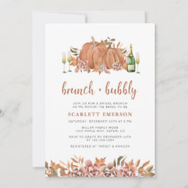 Herfst Brunch Bridal Shower Kaart