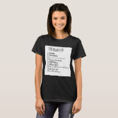 Herfst Bucket List Women's T-shirt (Voorkant volledig)