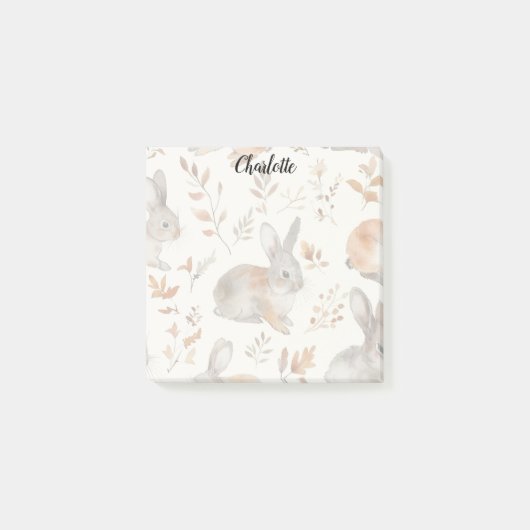 Herfst Bunny Post-it® Notes (Voorkant)