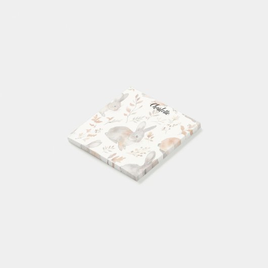 Herfst Bunny Post-it® Notes (Schuin)