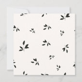 Herfst Burgundy Bloemige Bruiloft Uitnodiging (Achterkant)