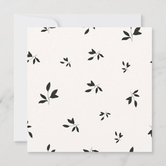 Herfst Burgundy Bloemige Bruiloft Uitnodiging (Achterkant)