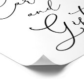 Herfst Burgundy Bloemkaarten en Cadeaubonbord Poster (Hoek)