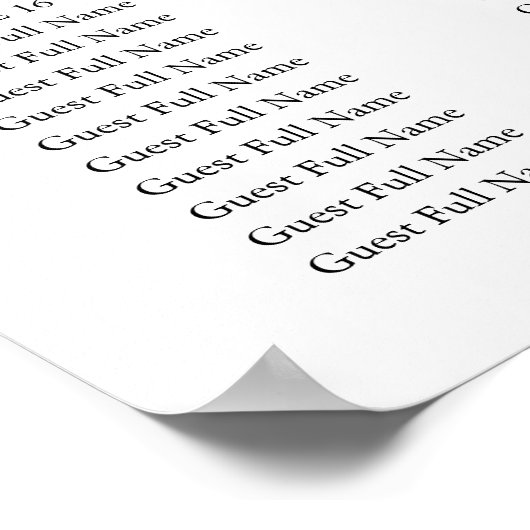 Herfst Burgundy Floral Wedding Seating Chart Poster (Hoek)