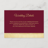Herfst Burgundy Gold Wedding - Toevoegingen voor d Informatiekaartje (Voorkant)