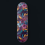 Herfst Burgundy Navy Mustard Waterverf Flowers Art Persoonlijk Skateboard<br><div class="desc">Dit elegante en artsy patroon is perfect voor de trendy en stijlvolle vrouw. Het is voorzien van een handbeschilderde bessen met rode, marineblauw, mosterdgeel, smaragdgroen, klassieke blauwe waterverf herfst en herfst, bloemen en bladeren, een bouquetpatroon bovenop een eenvoudige paarse ondergrond. Het is een artistieke, moderne, landelijke, , unieke en trendy....</div>