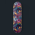 Herfst Burgundy Navy Mustard Waterverf Flowers Art Persoonlijk Skateboard<br><div class="desc">Dit elegante en artsy patroon is perfect voor de trendy en stijlvolle vrouw. Het is voorzien van een handbeschilderde bessen met rode, marineblauw, mosterdgeel, smaragdgroen, klassieke blauwe waterverf herfst en herfst, bloemen en bladeren, een bouquetpatroon bovenop een eenvoudige paarse ondergrond. Het is een artistieke, moderne, landelijke, , unieke en trendy....</div>
