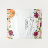 Herfst burgundy verliefd worden bruidsmeisje douch wandkleed (Voorkant (horizontaal))