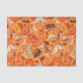 Herfst Butterflies Sinaasappel Tissuepapier (Voorkant)