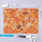 Herfst Butterflies Sinaasappel Tissuepapier (Craft)