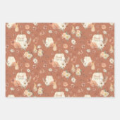 Herfst Butterfly BOHO Floral Autumn Thanksgiving Inpakpapier Vel (Voorkant)