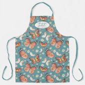 Herfst Butterfly BOHO Floral Autumn Thanksgiving Schort (Voorkant)