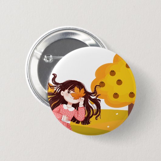 Herfst Button (Voorkant /achterkant)