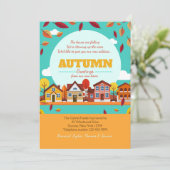 Herfst Buurt Verhuisbericht Aankondiging (Staand voorkant)