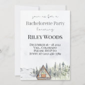 Herfst Cabin & Pumpkins Bachelorette Uitnodiging (Voorkant)